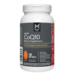 Hổ trợ tim mạch, giảm cholesterol xấu, giảm nguy cơ mác bệnh tim - Member's Mark CoQ10 Softgels, 200 mg, 180 ct.