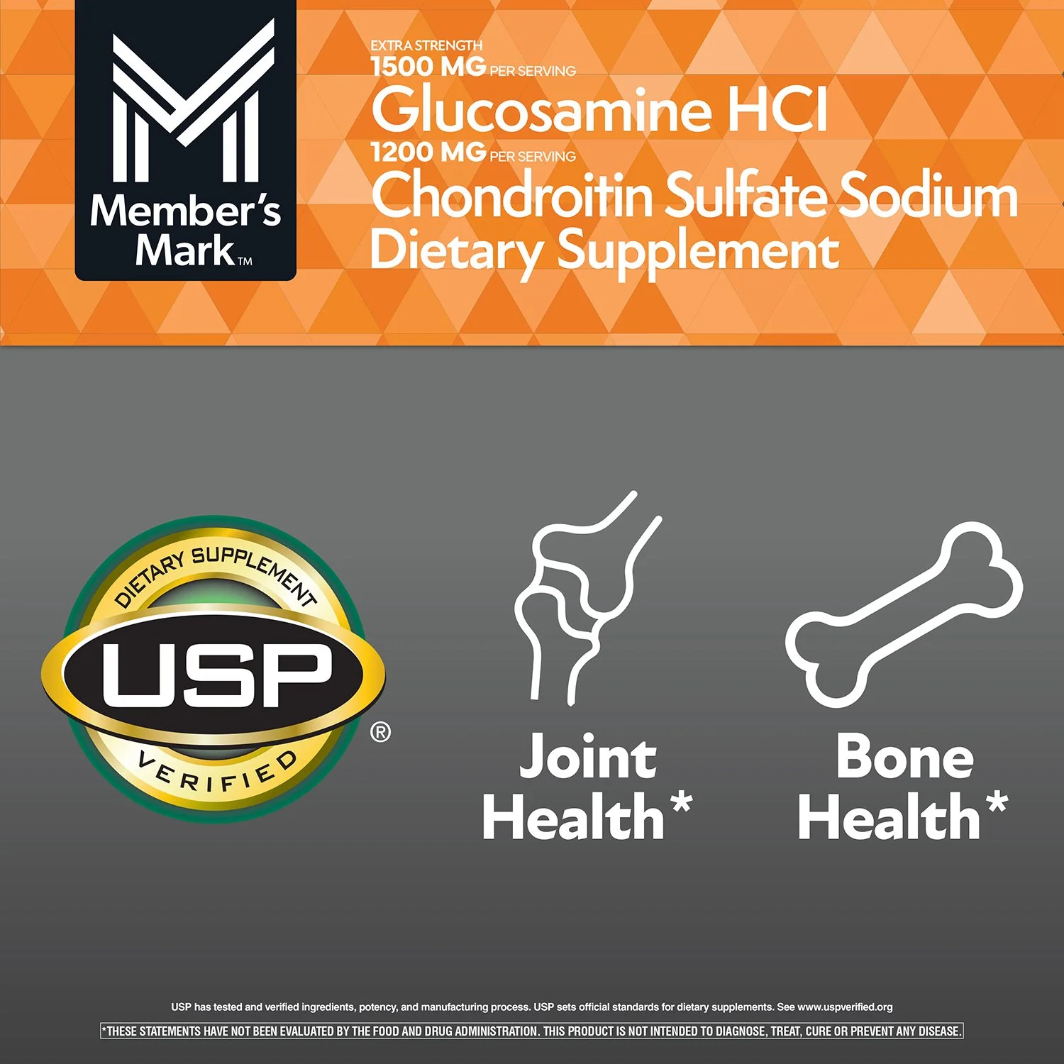 Sản phẩm hổ trợ xương, khớp gối, dây chằng, giử cơ bắp - Extra Strength Glucosamine HCl and Chondroitin Sulfate Sodium Tablets, 340 ct. - Ảnh 4