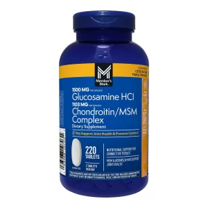 Viên hổ trợ xương, khớp gối, tạo và giử cơ bắp-Glucosamine HCl and Chondroitin/MSM Complex Tablets, 220 ct.