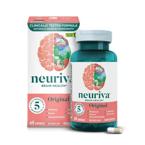 Sản phẩm chuyên về bổ não, chống đột quỵ - Neuriva Original Brain Health Supplement Capsules, 45 ct.
