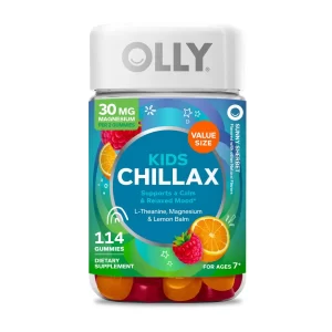Kẹo dẽo bổ sung vitamins và khoáng chất cho trẻ em - OLLY Kids Chillax Gummy, Sunny Sherbert, 114 ct.