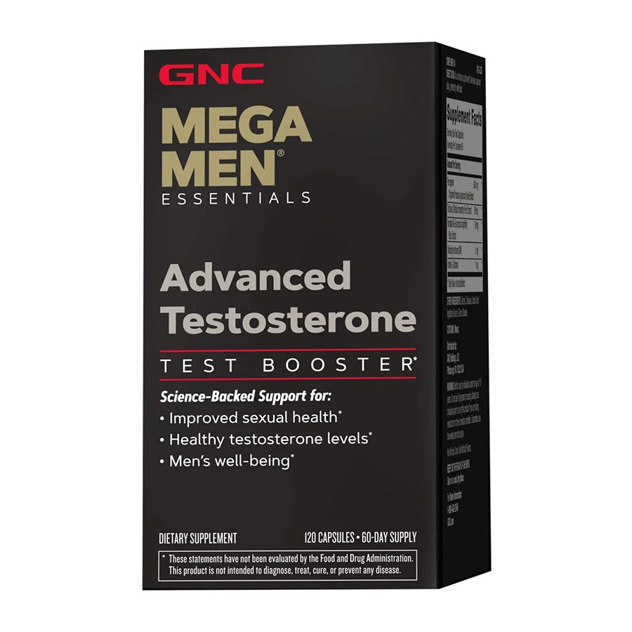 Thực phẩm hổ trợ xương, cơ bắp và sức khỏe sinh lý dành cho Nam giới, tăng Testosterone - GNC Mega Men, 120 viên.
