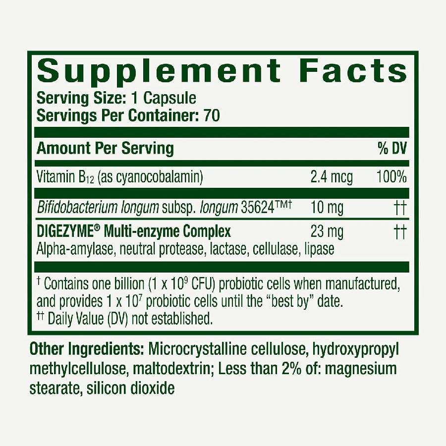Viên nang hỗ trợ tiêu hóa cao cấp, giảm đầy hơi chướng bụng-Align Probiotic, 70 viên. - Ảnh 2