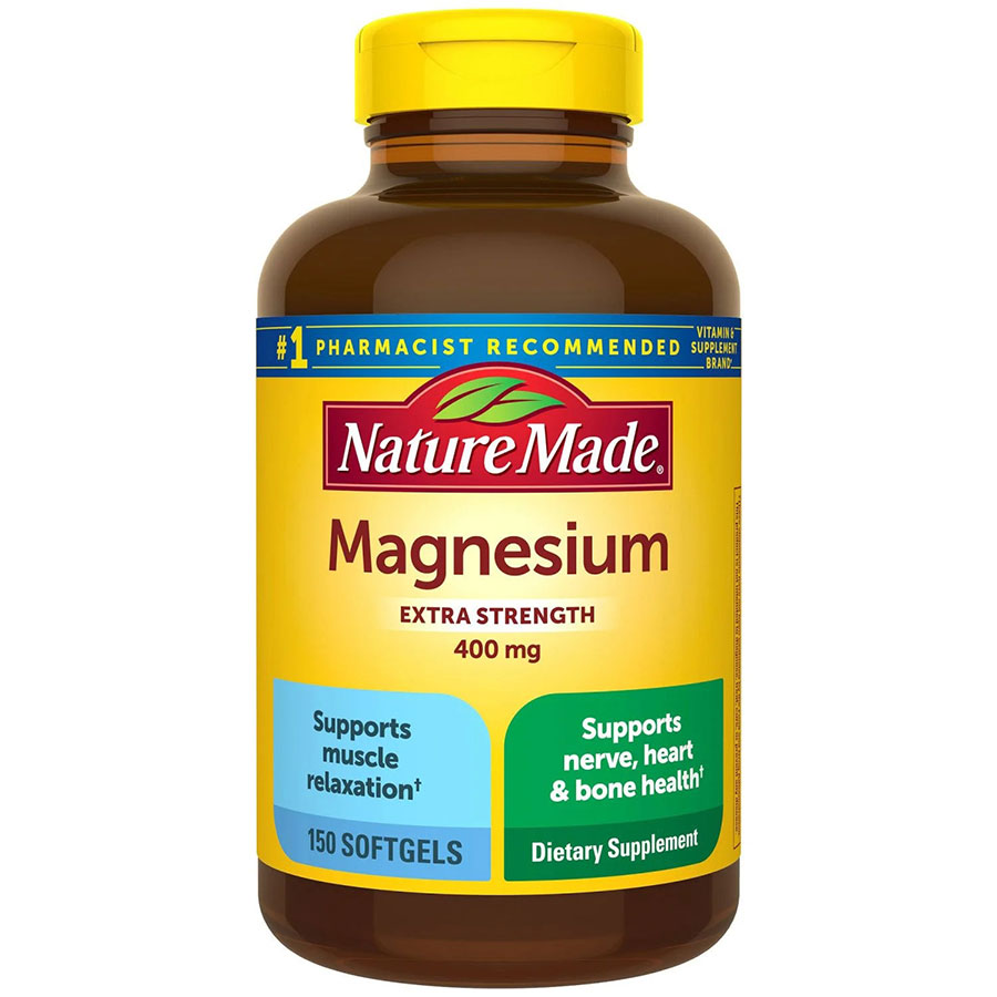 Viên Magie hổ trợ tim mạch, bổ não, chống loãng xương - Nature Made Magnesium Oxide 400mg, 150 viên.