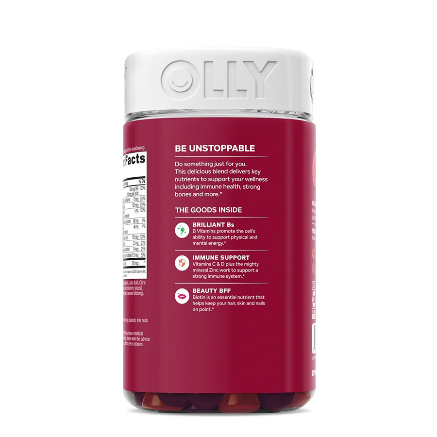 Kẹo dẻo cung cấp đủ lượng Vitamin, giúp đẹp da, tóc , sức khỏe cho phụ nữ OLLY, 200 viên. - Ảnh 10