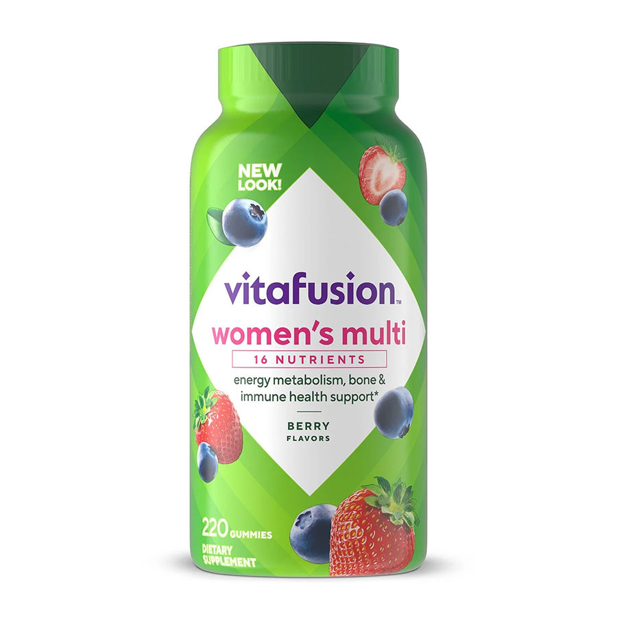 Kẹo dẻo cung cấp đủ lượng vitamin cần thiết hàng ngày, làm khỏe xương, tóc, giúp trẻ da - Vitafusion dành cho phụ nữ, 220 viên.