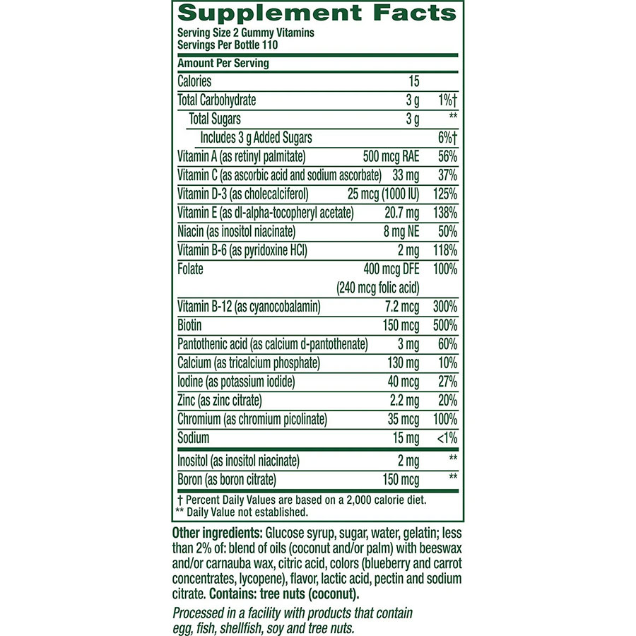 Kẹo dẻo cung cấp đủ lượng vitamin cần thiết hàng ngày, làm khỏe xương, tóc, giúp trẻ da - Vitafusion dành cho phụ nữ, 220 viên. - Ảnh 3